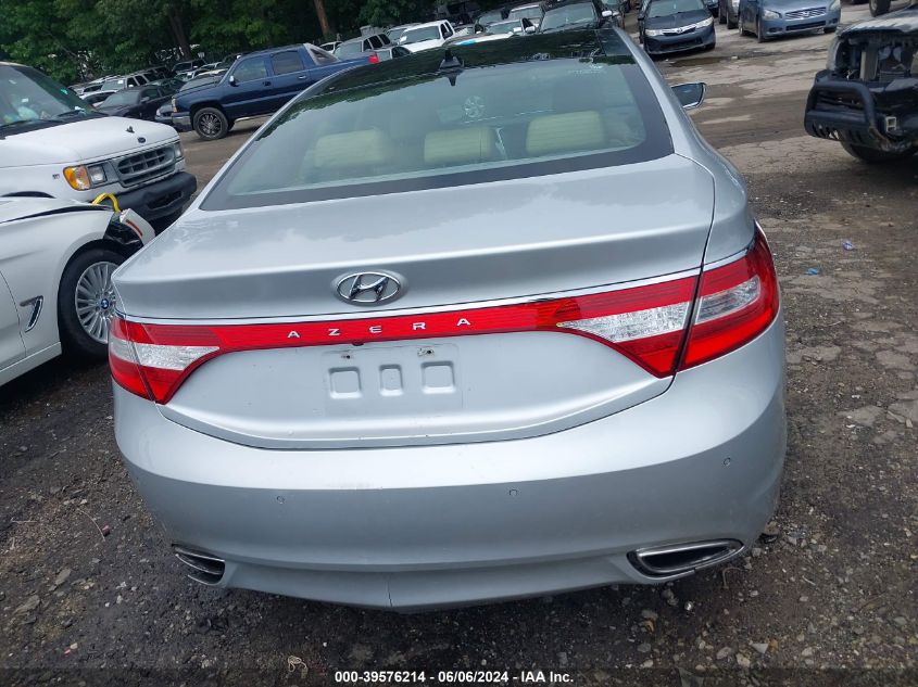 2013 Hyundai Azera VIN: KMHFH4JG6DA198536 Lot: 39576214