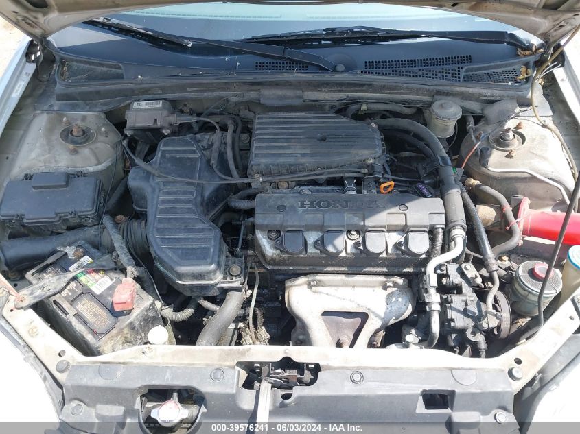 2003 Honda Civic Lx VIN: 1HGEM225X3L083892 Lot: 39576241