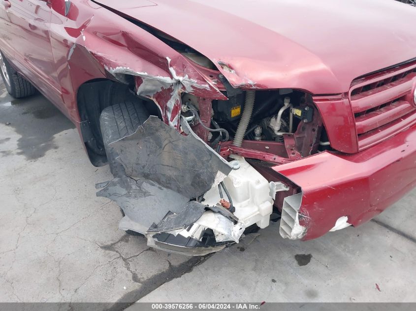 2006 Toyota Highlander V6 VIN: JTEDP21A260098937 Lot: 39576256