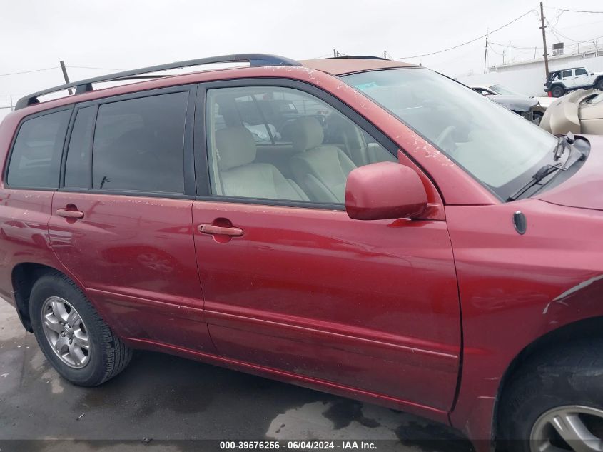 2006 Toyota Highlander V6 VIN: JTEDP21A260098937 Lot: 39576256
