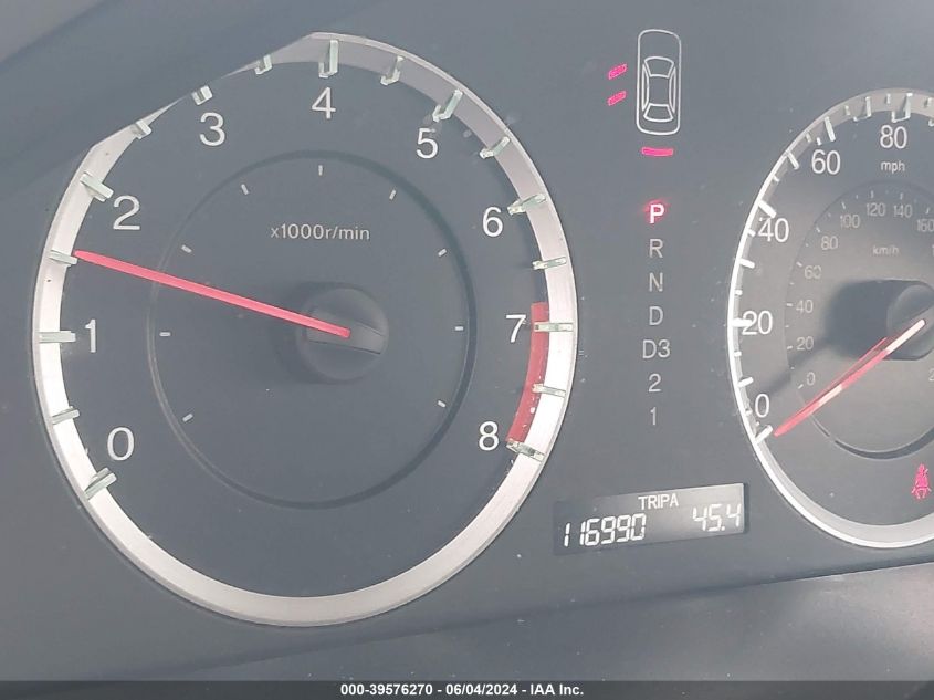 2010 Honda Accord 2.4 Lx VIN: 1HGCP2F3XAA113571 Lot: 39576270