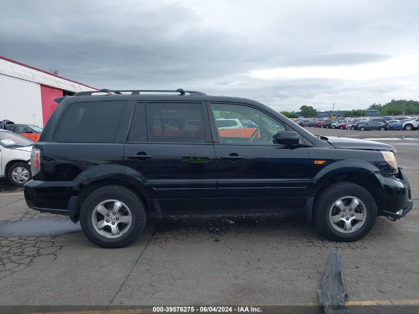 2007 Honda Pilot Ex-L VIN: 2HKYF18597H537437 Lot: 39576275