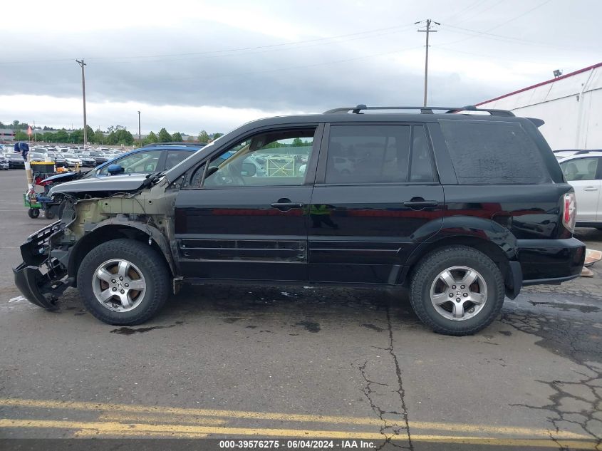 2007 Honda Pilot Ex-L VIN: 2HKYF18597H537437 Lot: 39576275