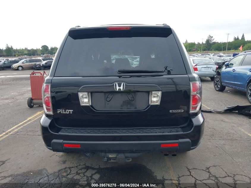 2007 Honda Pilot Ex-L VIN: 2HKYF18597H537437 Lot: 39576275
