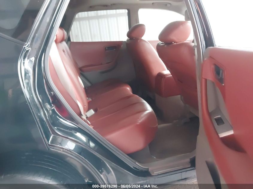 2005 Nissan Murano Sl VIN: JN8AZ08W45W416578 Lot: 39576290