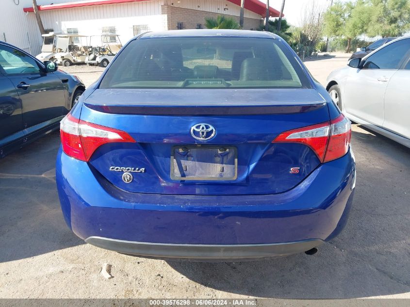 2015 Toyota Corolla S Plus VIN: 5YFBURHEXFP293079 Lot: 39576298