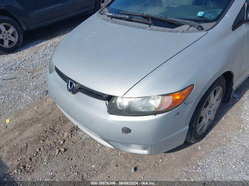 2008 Honda Civic Lx VIN: 2HGFG12678H574942 Lot: 39576306