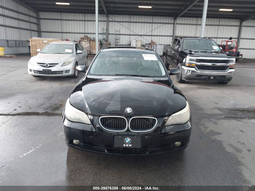 2006 BMW 530Xi VIN: WBANF73556CG65987 Lot: 39576358