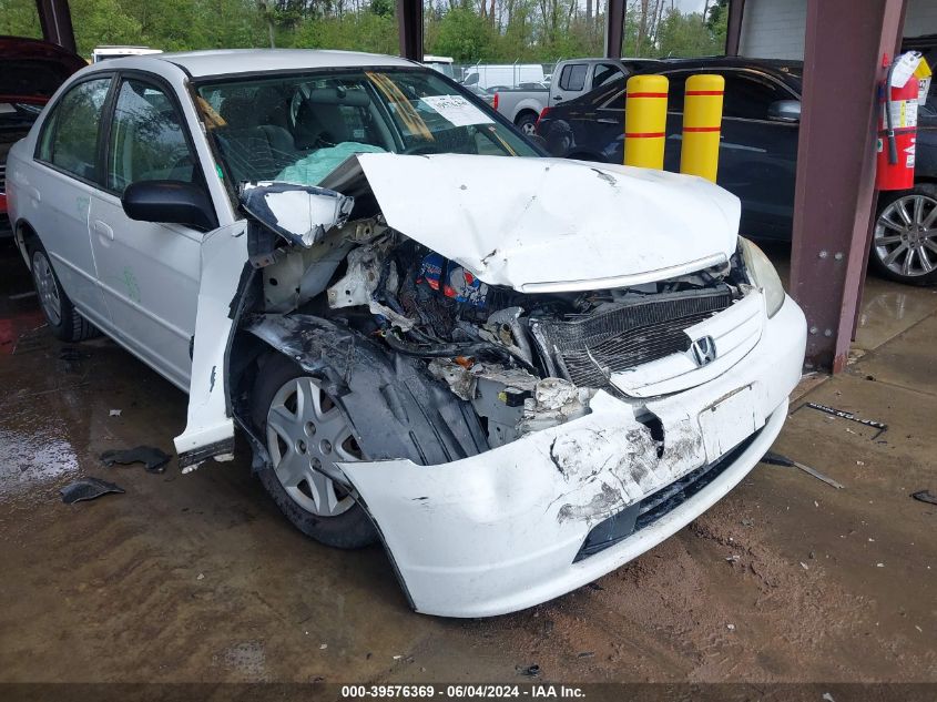 2003 Honda Civic Lx VIN: 2HGES16583H606219 Lot: 39576369