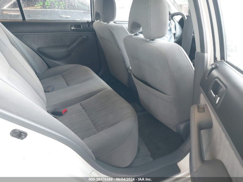 2003 Honda Civic Lx VIN: 2HGES16583H606219 Lot: 39576369