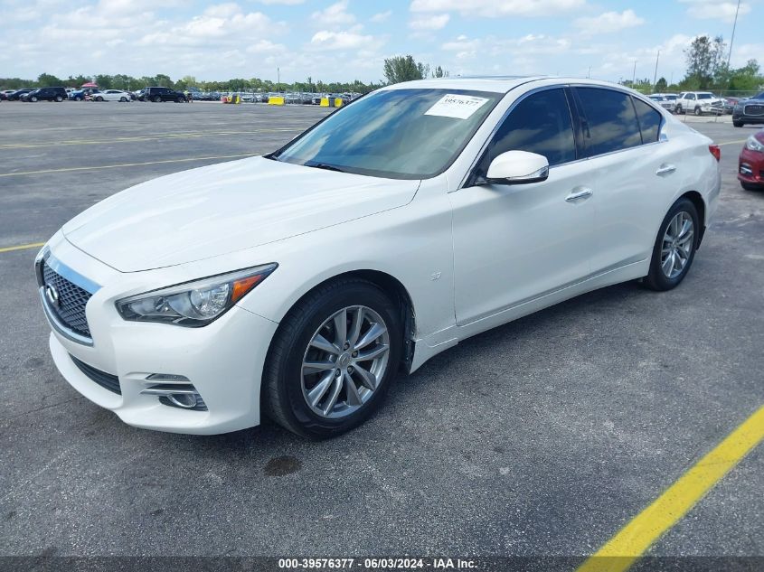 2014 Infiniti Q50 Premium VIN: JN1BV7AR8EM686307 Lot: 39576377