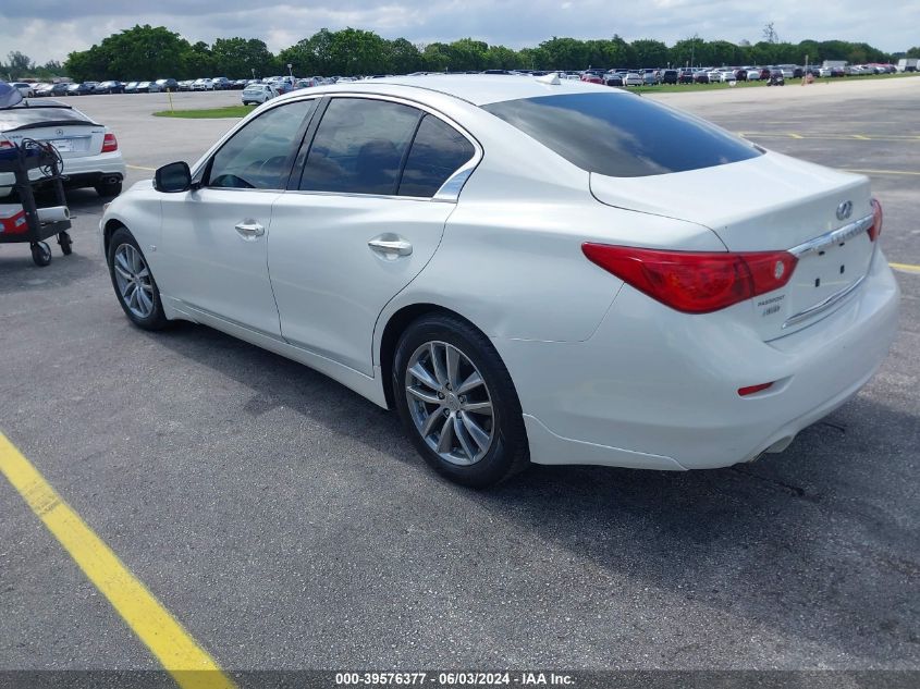 2014 Infiniti Q50 Premium VIN: JN1BV7AR8EM686307 Lot: 39576377