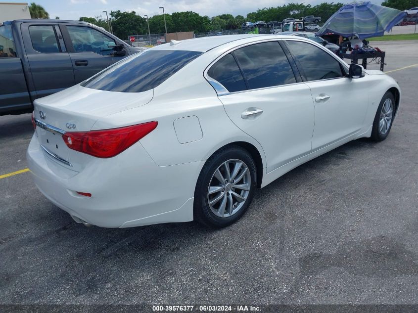 2014 Infiniti Q50 Premium VIN: JN1BV7AR8EM686307 Lot: 39576377