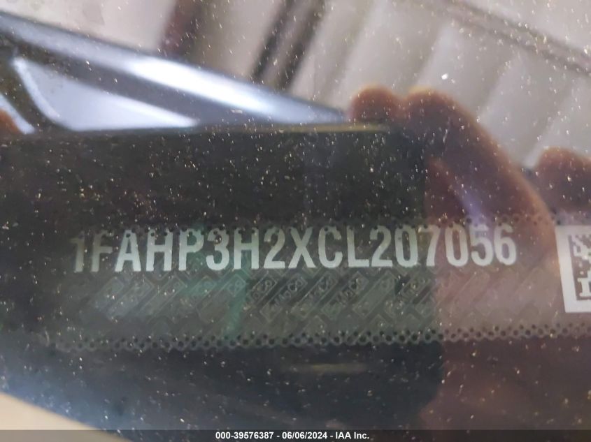 2012 Ford Focus Sel VIN: 1FAHP3H2XCL207056 Lot: 39576387