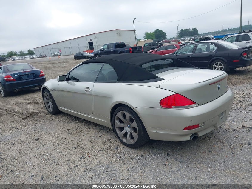 2006 BMW 650I VIN: WBAEK13476CN77231 Lot: 39576388