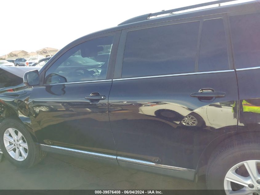 2013 Toyota Highlander Se V6 VIN: 5TDZK3EH6DS110040 Lot: 39576408