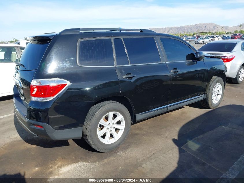 2013 Toyota Highlander Se V6 VIN: 5TDZK3EH6DS110040 Lot: 39576408