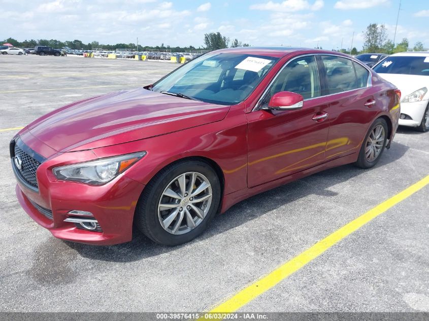 2014 Infiniti Q50 Premium VIN: JN1BV7AP7EM672574 Lot: 39576415