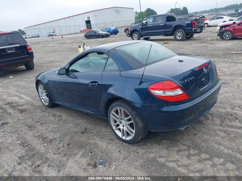 2007 Mercedes-Benz Slk 280 VIN: WDBWK54F97F159895 Lot: 39576446