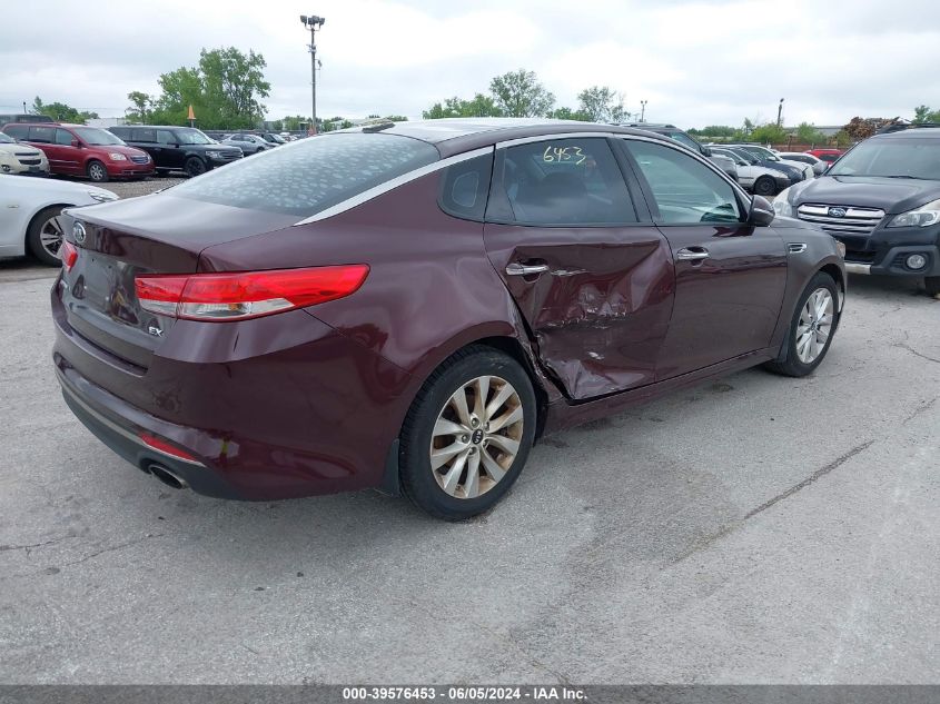 2016 Kia Optima Ex VIN: 5XXGU4L30GG104853 Lot: 39576453