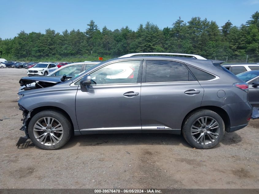 2013 Lexus Rx 450H VIN: JTJBC1BA4D2053710 Lot: 39576470