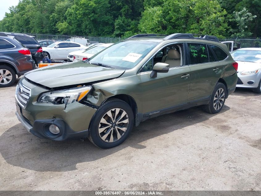 2016 Subaru Outback 2.5I Limited VIN: 4S4BSANC6G3333996 Lot: 39576497