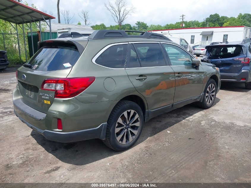 2016 Subaru Outback 2.5I Limited VIN: 4S4BSANC6G3333996 Lot: 39576497