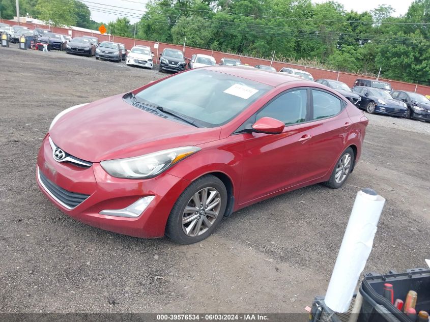 2014 Hyundai Elantra Se VIN: 5NPDH4AE7EH520878 Lot: 39576534