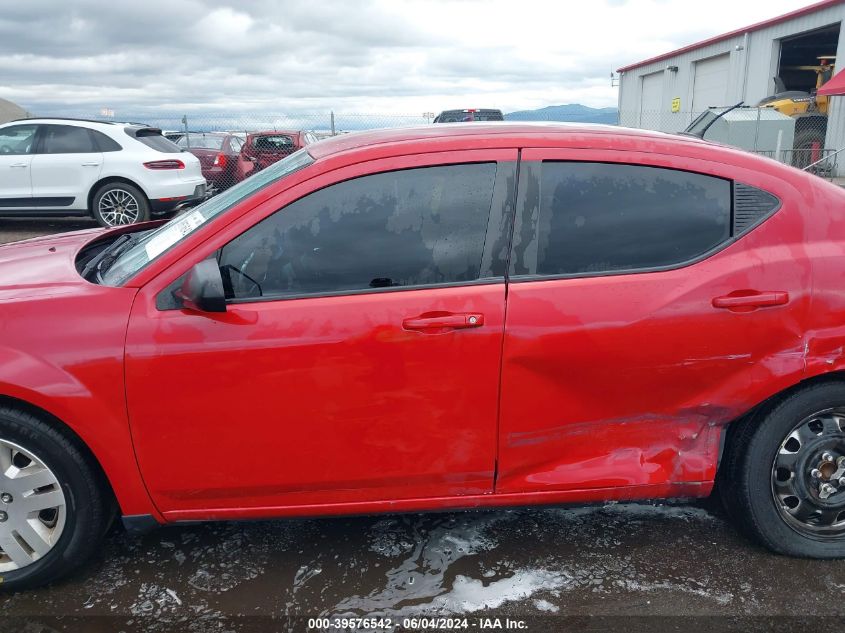 2012 Dodge Avenger VIN: 1C3CDZAB6CN244544 Lot: 39576542