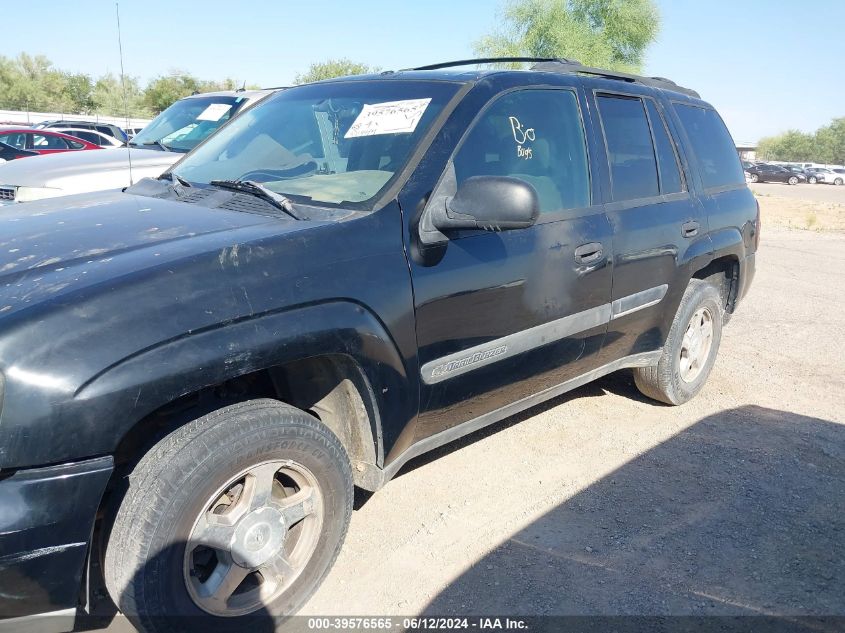 2002 Chevrolet Trailblazer Lt VIN: 1GNDS13S422460159 Lot: 39576565