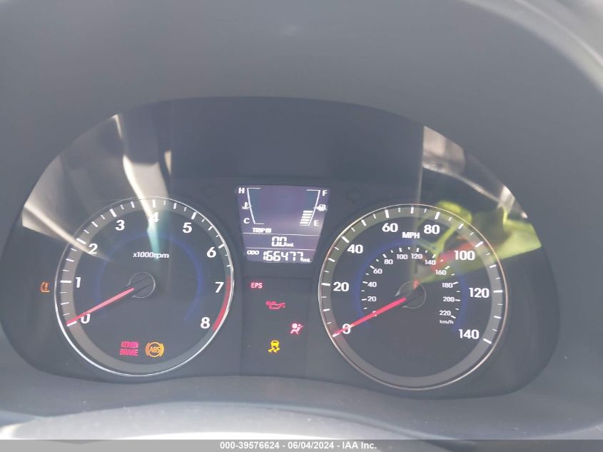 2013 Hyundai Accent Se VIN: KMHCU5AE6DU082710 Lot: 39576624