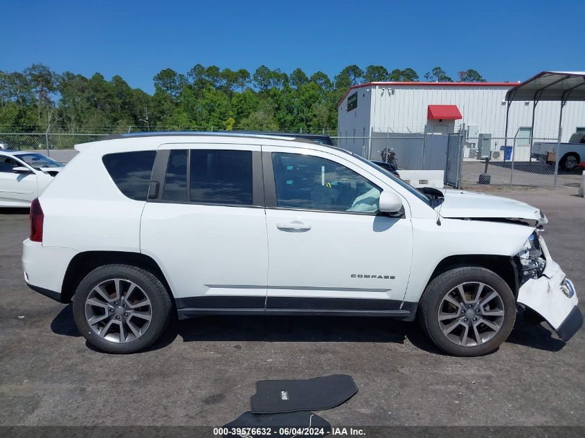 2017 Jeep Compass High Altitude Fwd VIN: 1C4NJCEA6HD131251 Lot: 39576632