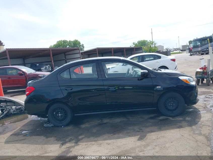 2019 Mitsubishi Mirage G4 Es VIN: ML32F3FJ2KHF07324 Lot: 39576677