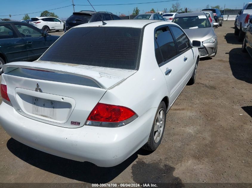 2006 Mitsubishi Lancer Es/Se VIN: JA3AJ26E86U060138 Lot: 39576708