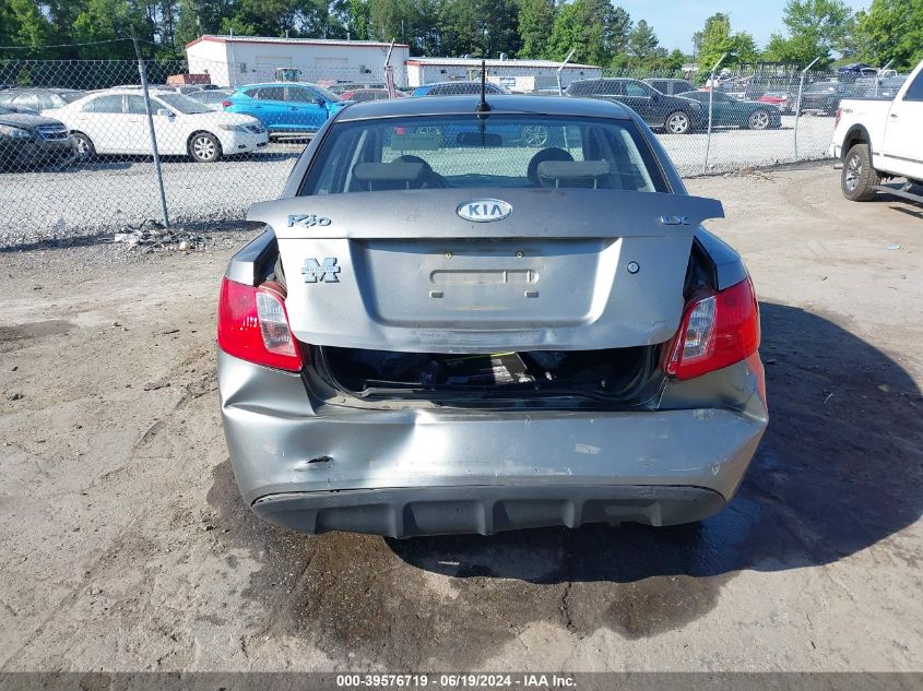 2010 Kia Rio Lx VIN: KNADH4A39A6665355 Lot: 39576719