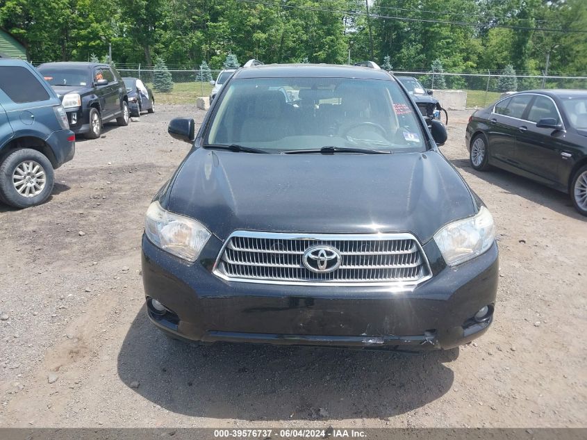 2010 Toyota Highlander Hybrid Limited V6 VIN: JTEJW3EH0A2038008 Lot: 39576737