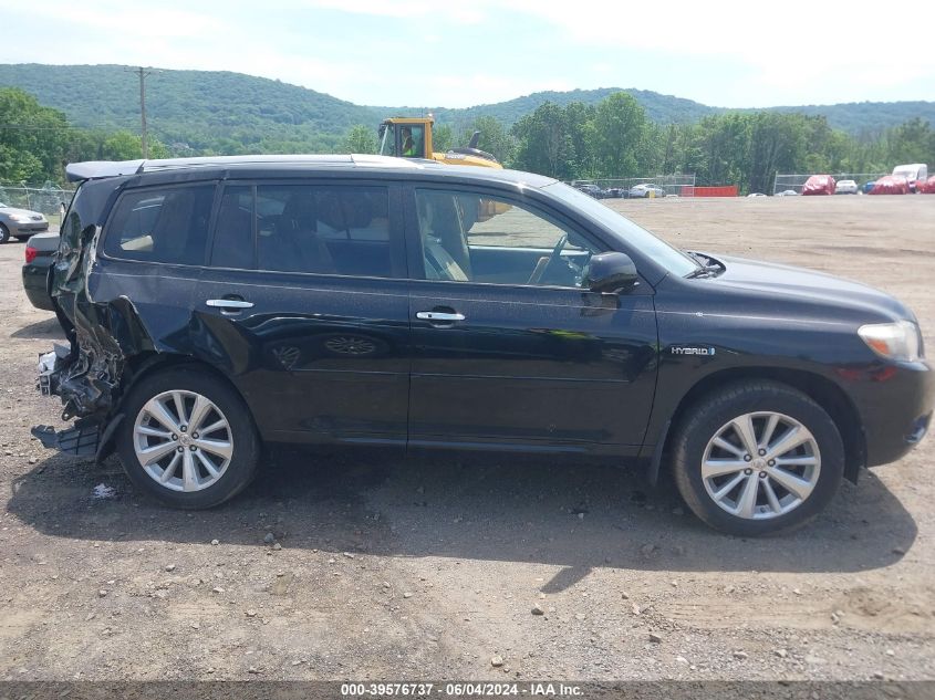 2010 Toyota Highlander Hybrid Limited V6 VIN: JTEJW3EH0A2038008 Lot: 39576737