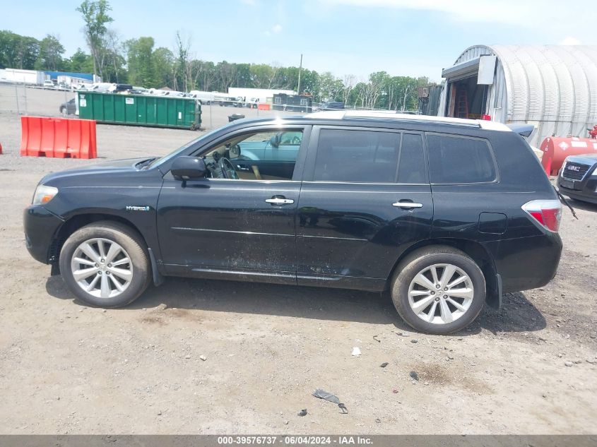 2010 Toyota Highlander Hybrid Limited V6 VIN: JTEJW3EH0A2038008 Lot: 39576737