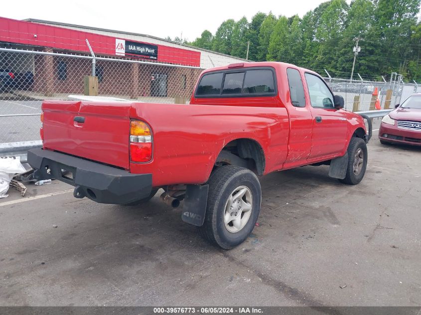 2001 Toyota Tacoma Xtracab VIN: 5TEWM72N11Z812215 Lot: 39576773