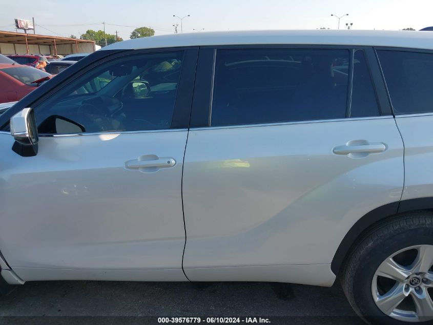 2023 Toyota Highlander Hybrid Le VIN: 5TDZARAH5PS021236 Lot: 39576779