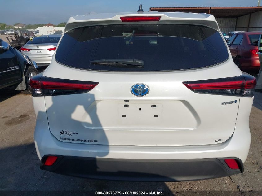 2023 Toyota Highlander Hybrid Le VIN: 5TDZARAH5PS021236 Lot: 39576779