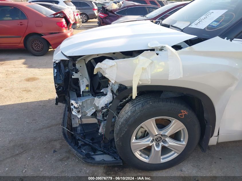 2023 Toyota Highlander Hybrid Le VIN: 5TDZARAH5PS021236 Lot: 39576779