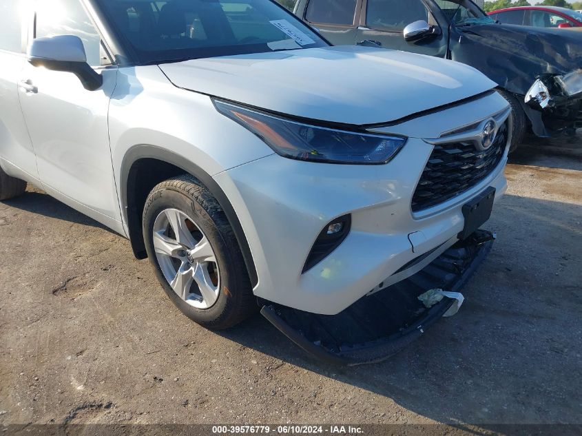 2023 Toyota Highlander Hybrid Le VIN: 5TDZARAH5PS021236 Lot: 39576779