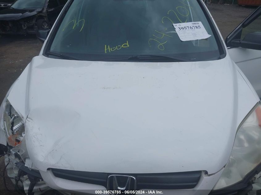 2007 Honda Cr-V Lx VIN: 5J6RE48367L007343 Lot: 39576785