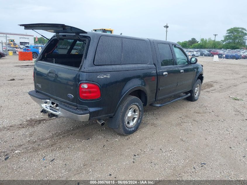 2002 Ford F150 Supercrew VIN: 1FTRW08L92KA75176 Lot: 39576815