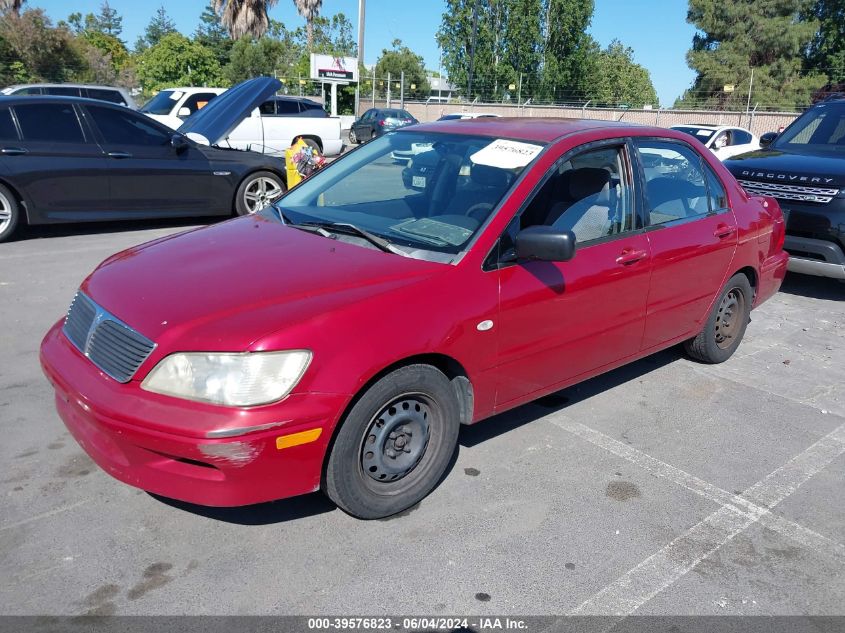 2002 Mitsubishi Lancer Es VIN: JA3AJ26E62U043459 Lot: 39576823