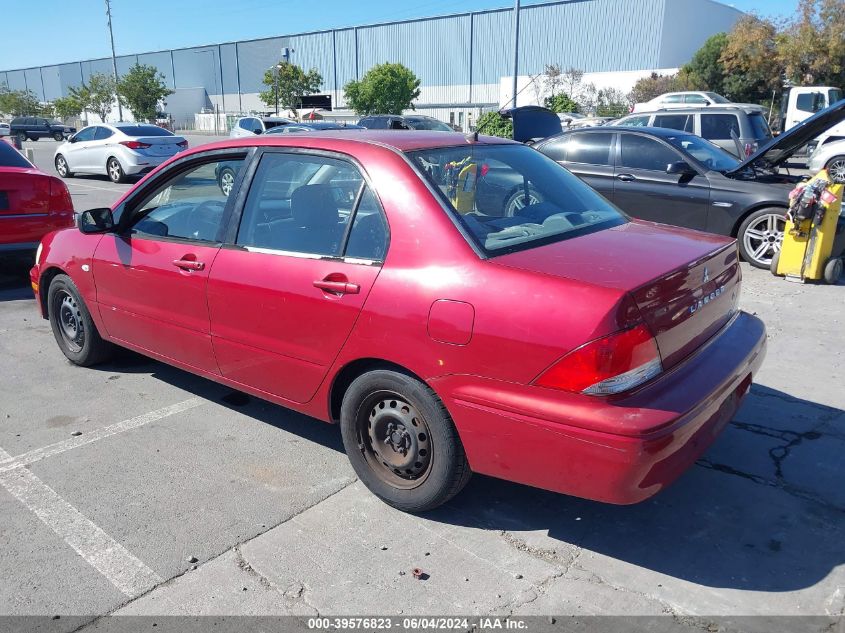 2002 Mitsubishi Lancer Es VIN: JA3AJ26E62U043459 Lot: 39576823