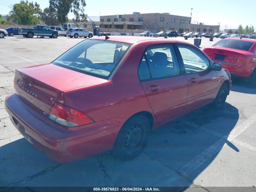 2002 Mitsubishi Lancer Es VIN: JA3AJ26E62U043459 Lot: 39576823