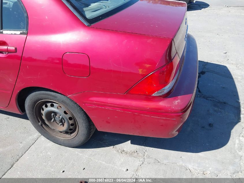 2002 Mitsubishi Lancer Es VIN: JA3AJ26E62U043459 Lot: 39576823