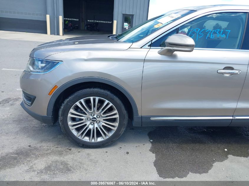 2018 Lincoln Mkx Reserve VIN: 2LMPJ8LR0JBL40222 Lot: 39576867